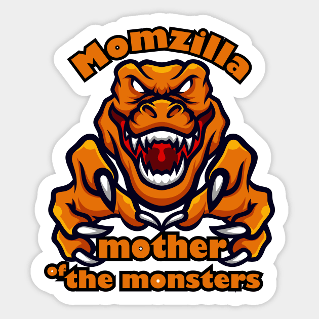 momzilla mother of the monsters Women Halloween Christmas Mothers Day T-Shirt Sticker by YOUNESS98